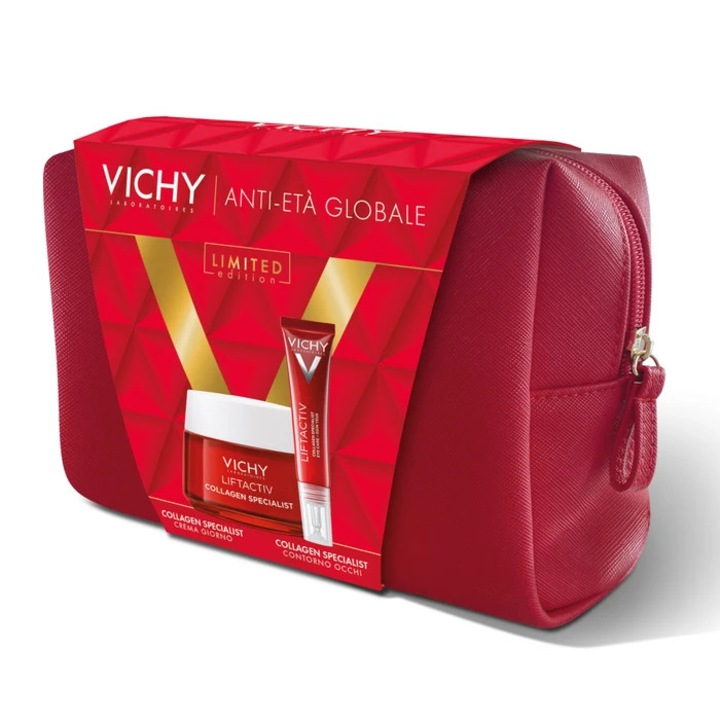 Vichy Liftactiv Collagen Specialist nappali arckrém 50 ml + szemkörnyékápoló krém 15 ml ajándékcsomag, öregedésgátló, normál