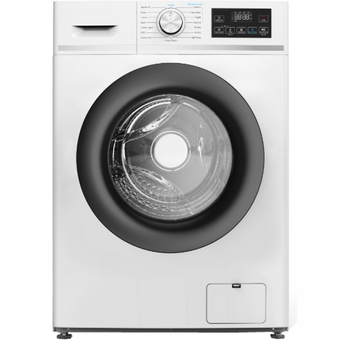 Masina de spalat rufe Daewoo, 6 kg, 1200 rpm, clasa energetica A, motor inverter, 16 programe, functie abur, program scurt: 15 min, alb