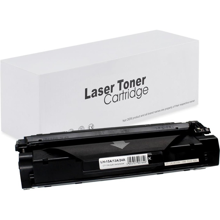 Toner pentru HP | C7115A / Q2613A / Q2624A | negru | 2500 pag. | neutral boxHP-15A/13A/24A-E1
