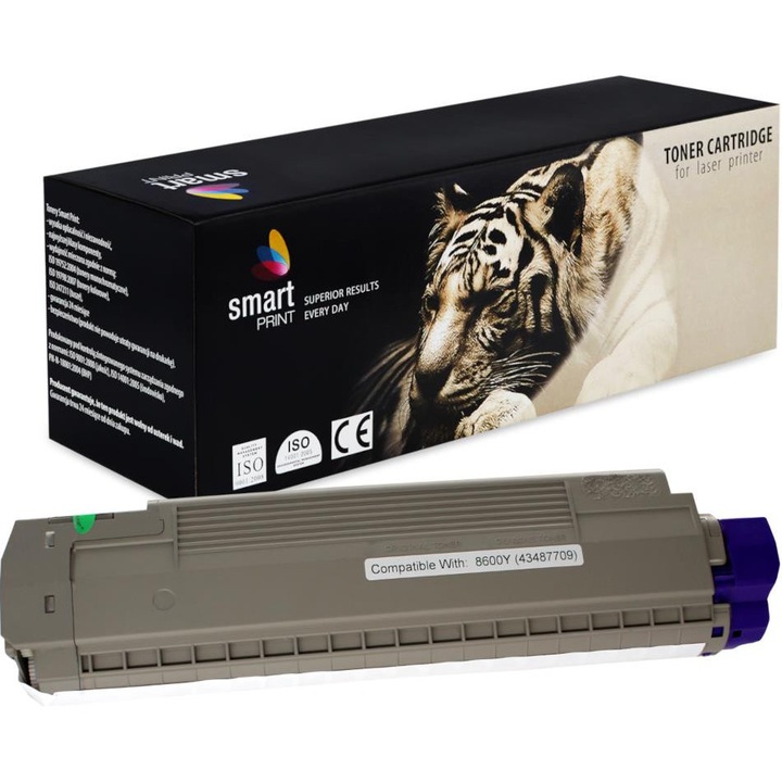 Toner laser OKI galben 6000 pagini pentru modelul Cv8600DTN