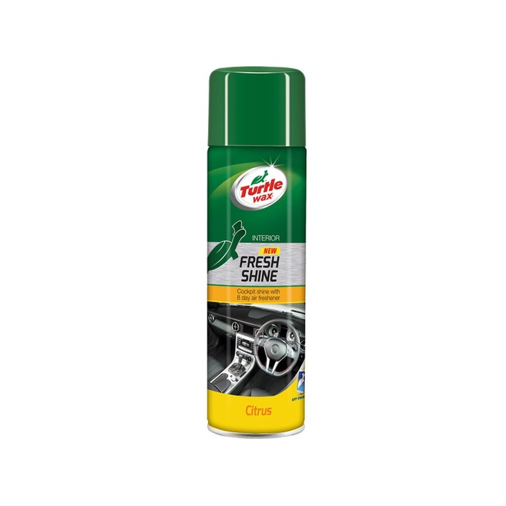 Спрей за почистване на табло, Turtle Wax, 500мл, цитрусов аромат, UV защита