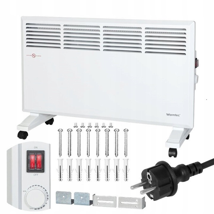 Radiator Electric Cu Accesorii De Montaj, Emultimax, Ewn-2000, Putere: 2000 W, Grad De Protectie: Ipx4, Inaltime: 40 cm, Latime: 73 cm, Dimensiuni: 40 x 73 x 7, 7 cm, Alb