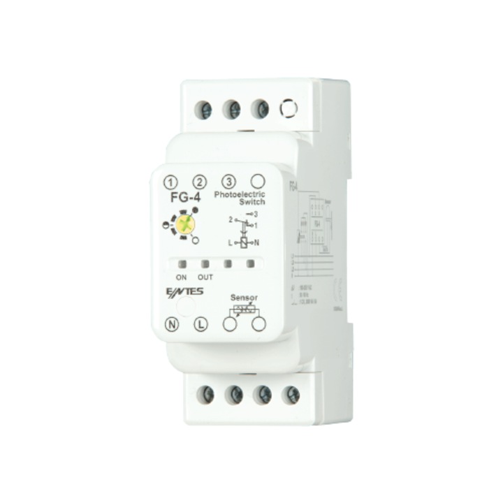 Comutator fotoelectric, ENTES, M1454-FG-4, 1-3 Lux, 8A, aplicat