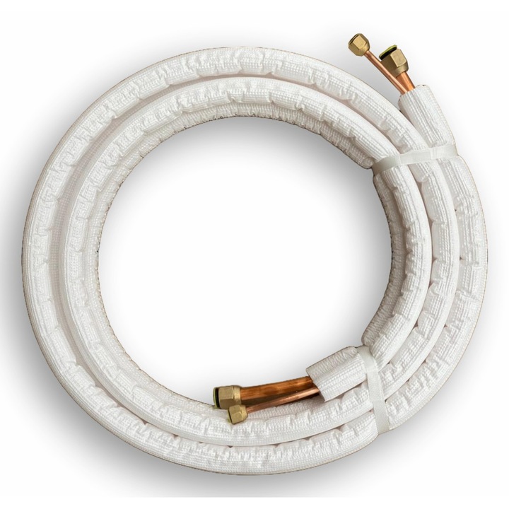 Traseu frigorific 5m, Teava Cupru izolata 5m, 1/4-1/2, Grosime teava 0.7mm Izolatie 6mm