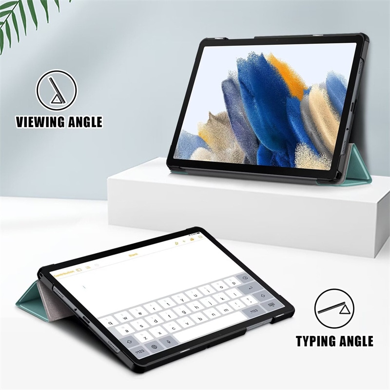 Husa de protectie trifold pentru Samsung Galaxy Tab A11 Plus / A9 Plus 11”, functie Auto Sleep/Wake, usoara, Verde inchis