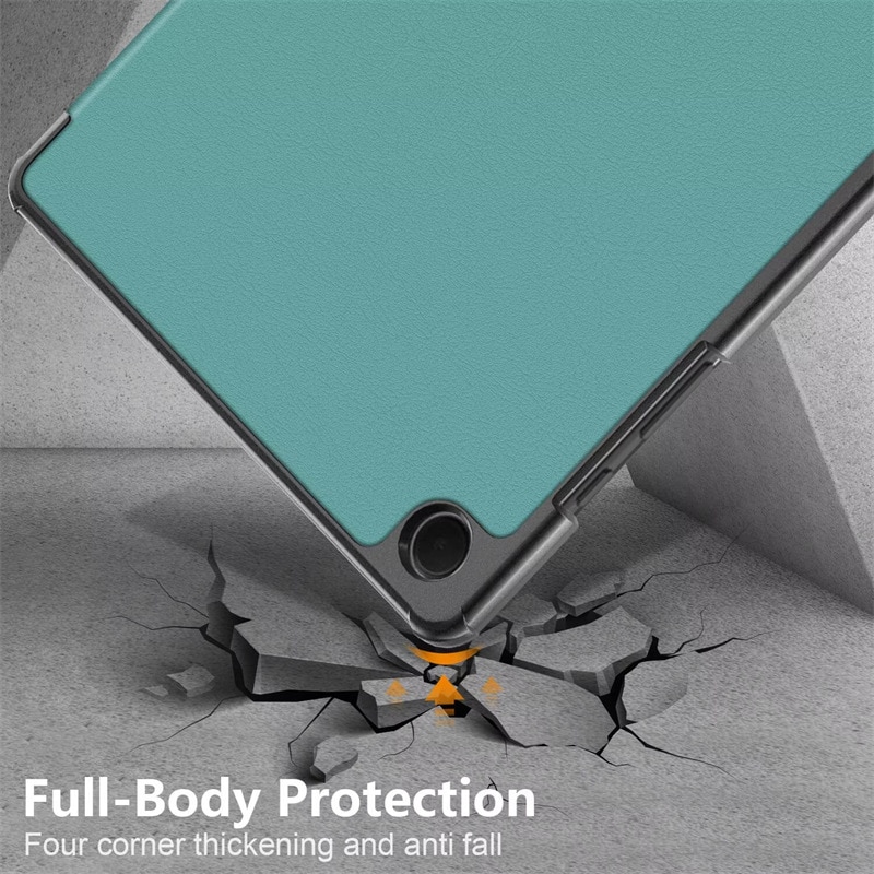 Husa de protectie trifold pentru Samsung Galaxy Tab A11 Plus / A9 Plus 11”, functie Auto Sleep/Wake, usoara, Verde inchis