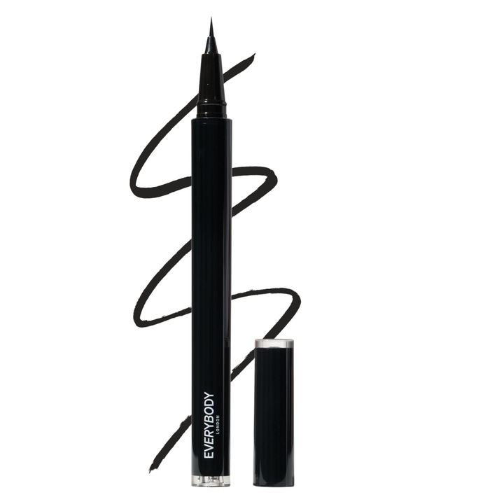 Tus de ochi Everybody London eyeliner, negru, mat, rezistent la apa