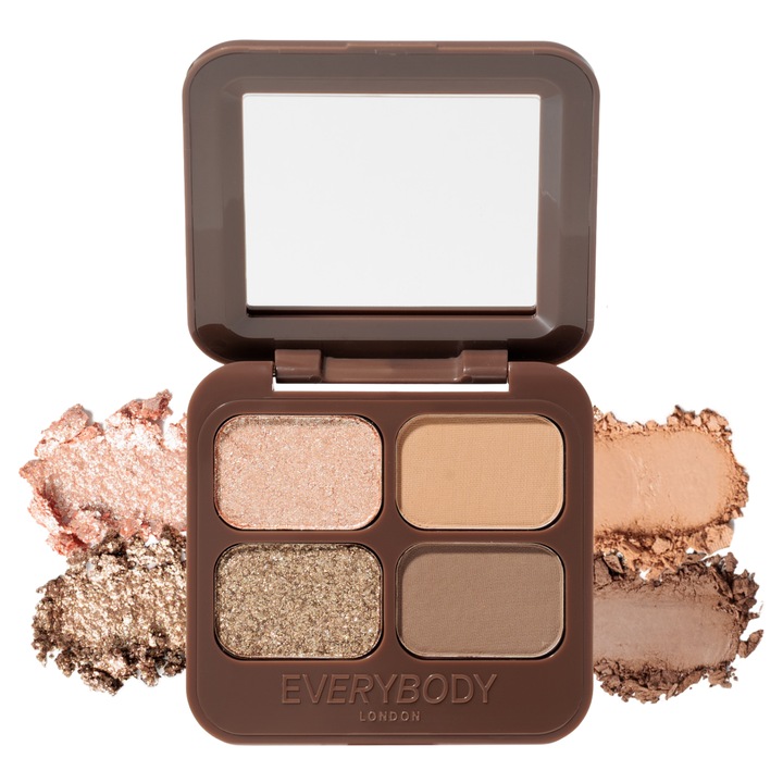 Fard de pleoape, Everybody London, 4 nuante, cu oglinda