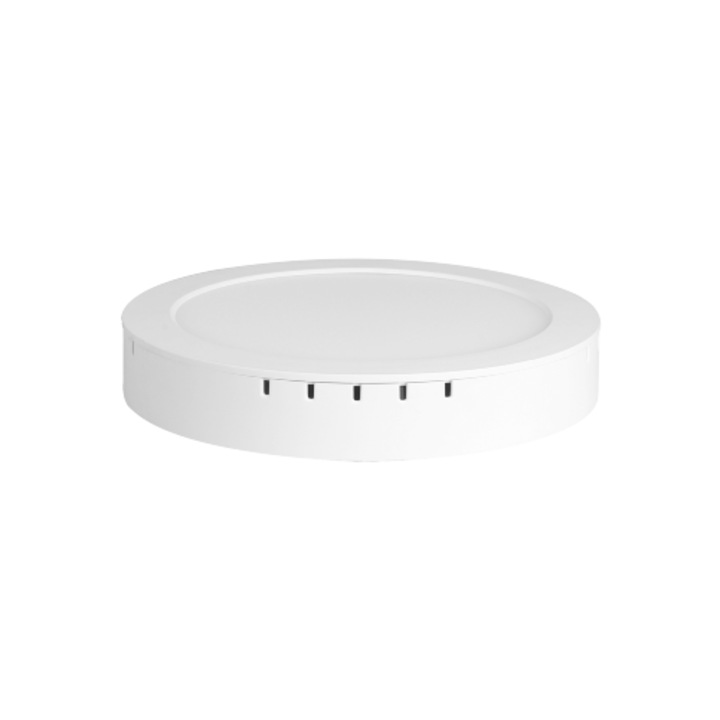 LED спот за повърхностен монтаж, кръгъл, 24W, топла светлина 6400k, IP40, Novelite