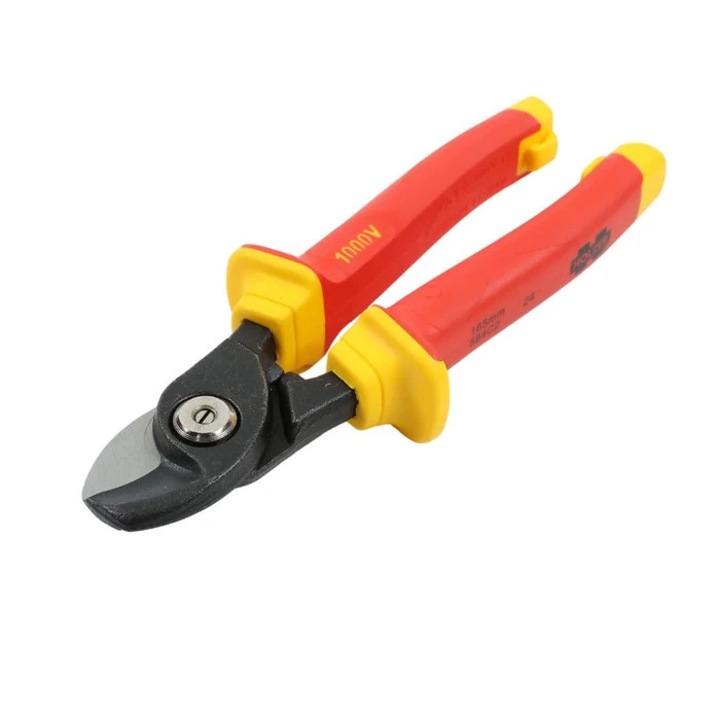 Cleste cu tais lateral, Holzer VDE584C2, izolat la 1000 V, 165 mm