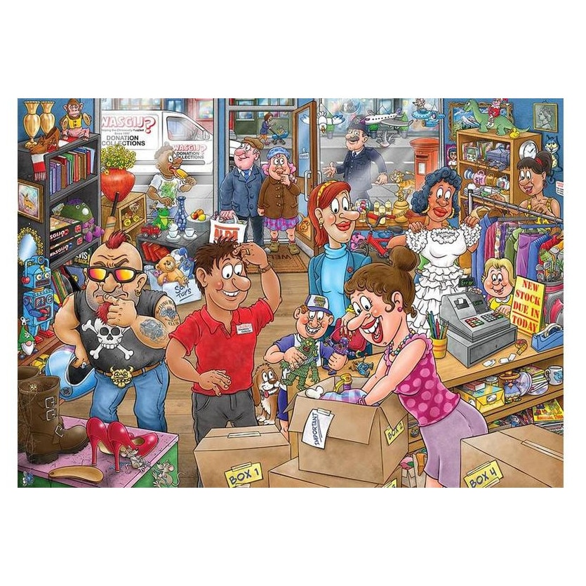 Jumbo puzzle de 1000 de piese - Wasgij Mystery 29 - Debacle la donație ...