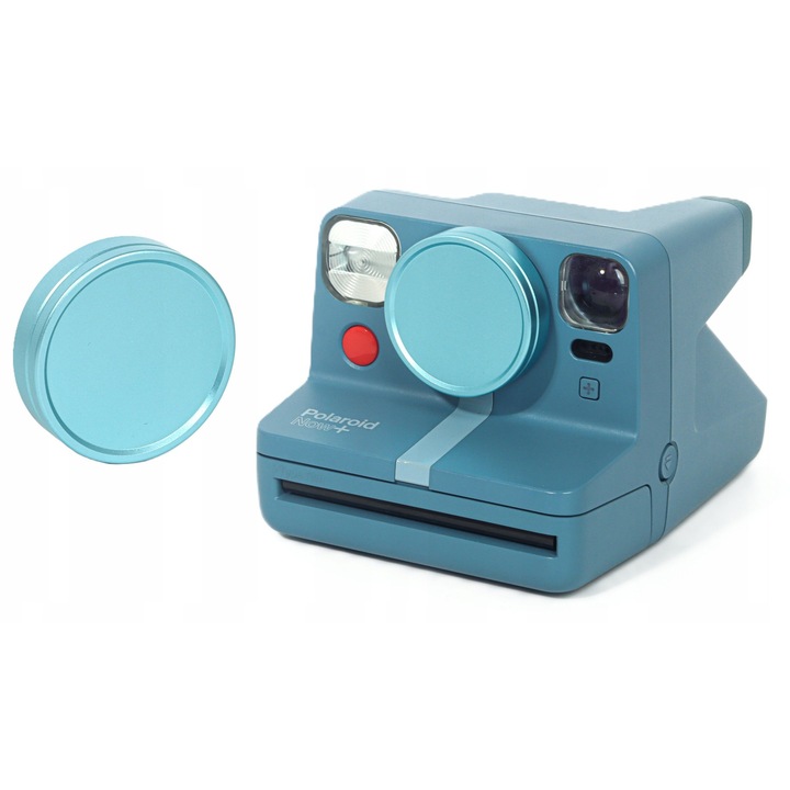 Capac de protectie, loveinstant, aluminiu, 44 mm, montare prin impingere, captuseala moale, albastru, setul include: capac, husa moale, material: aluminiu, dedicat seriei Polaroid