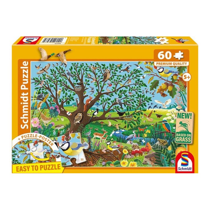 Schmidt 60 piese puzzle - Animale în grădină (56573)