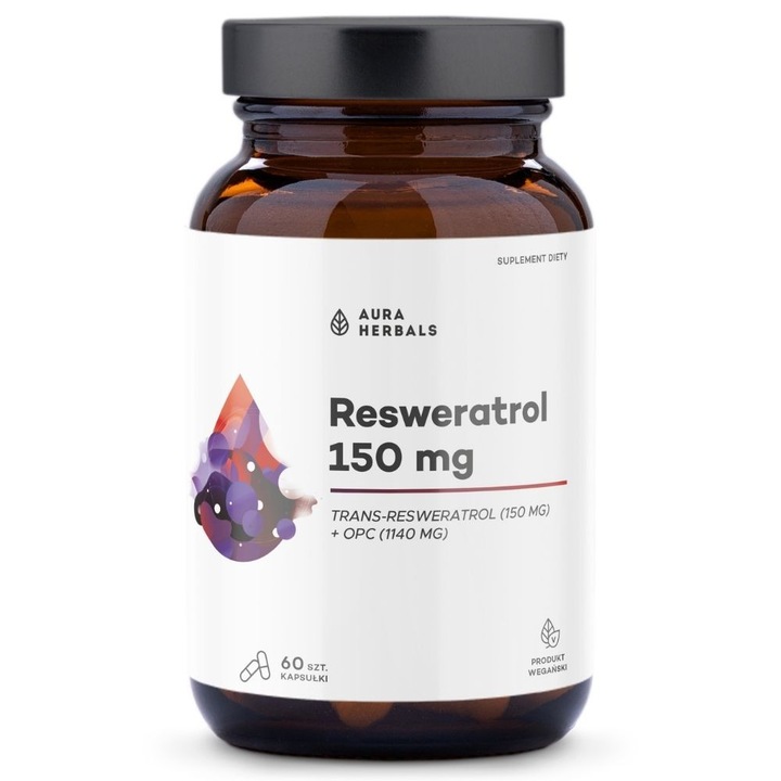 Supliment alimentar Aura Herbals Resveratrol 150 mg - 60 capsule