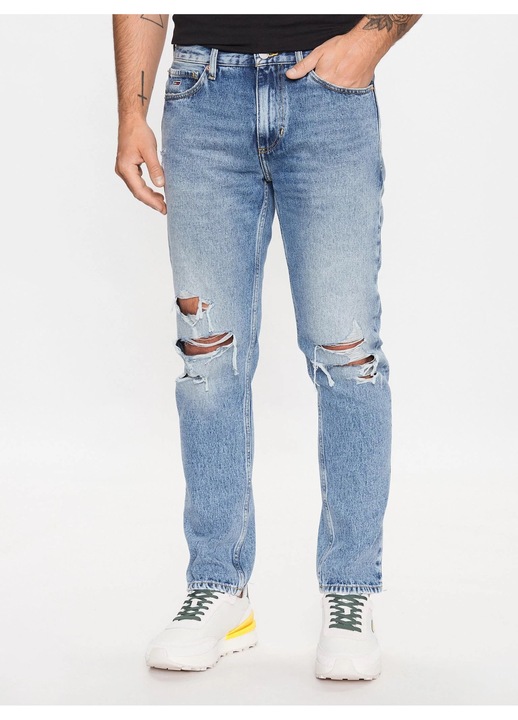 Férfi Tommy Jeans farmer, világoskék, 100% pamut, 31-32