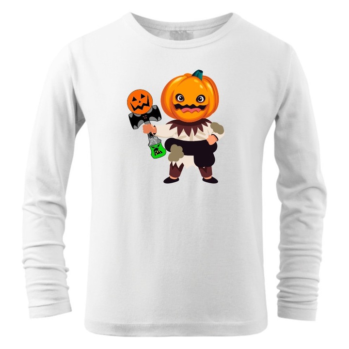 Bluza copii Halloween Kendama Hero, Alb