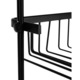 Etajera pentru baie, Smartech, aluminiu, 3 compartimente, negru, 63x14x28, 5cm