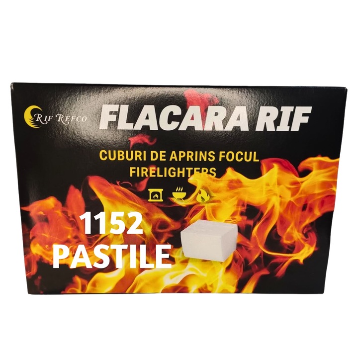 Pachet 1152 pastile de aprins focul, Flacara RIF