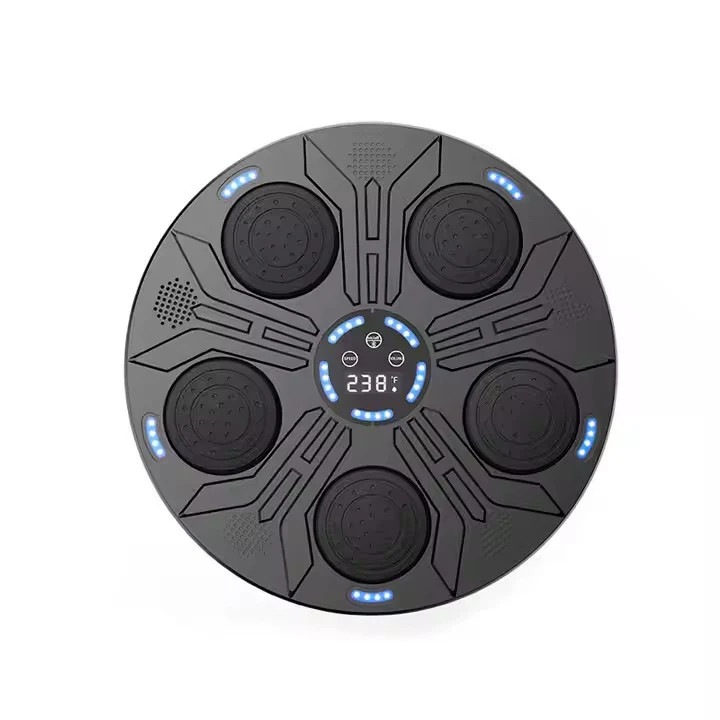 Box Muzical Electronic, Conexiune Bluetooth, pentru Copii si Adulti, Antrenamente de Box si Fitness, Manusi Incluse, Incarcare USB, Negru