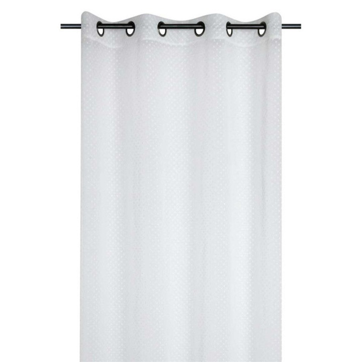 Áttetsző fehér függöny, Stof, 135x260cm, poliészter anyag