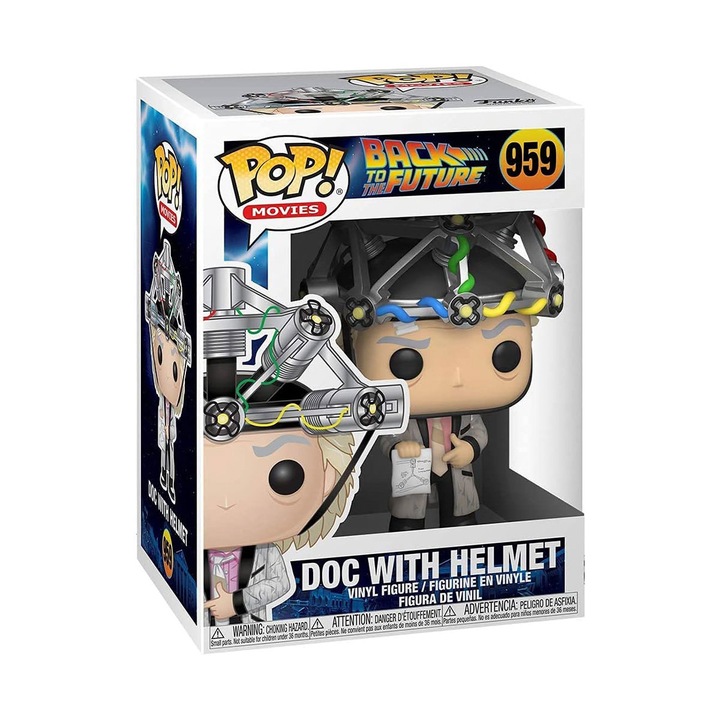 Колекционна фигурка Funko POP! Movies – Back to the Future: Doc Brown with Helmet #959