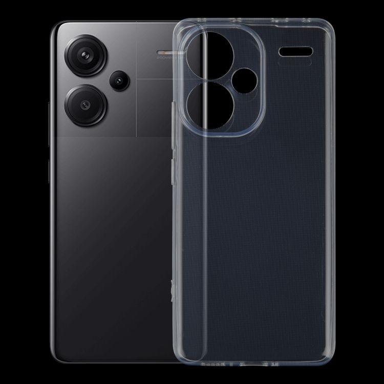 Husa Telefon, Flippy, Compatibila Xiaomi Redmi Note 13 Pro+ 5G, Carcasa TPU, Protectie Camere, 1.5 mm, Transparent