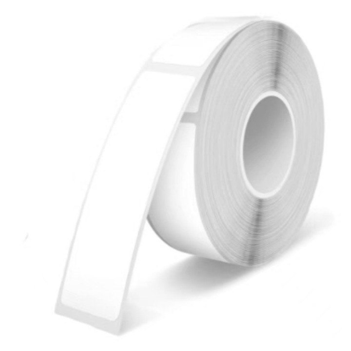 Rola de etichete autoadezive termice, Etichete pentru imprimanta, Etichete autoadezive, Rezistenta la apa si ulei, 12x40mm, 160 etichete/rola, Pentru imprimanta termica NiiMbot D11/D110/D101/H1, Alb