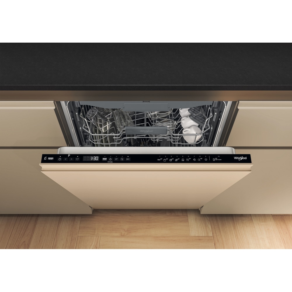 Masina de spalat vase Whirlpool, 60cm, 16 seturi, 10 programe, neagra