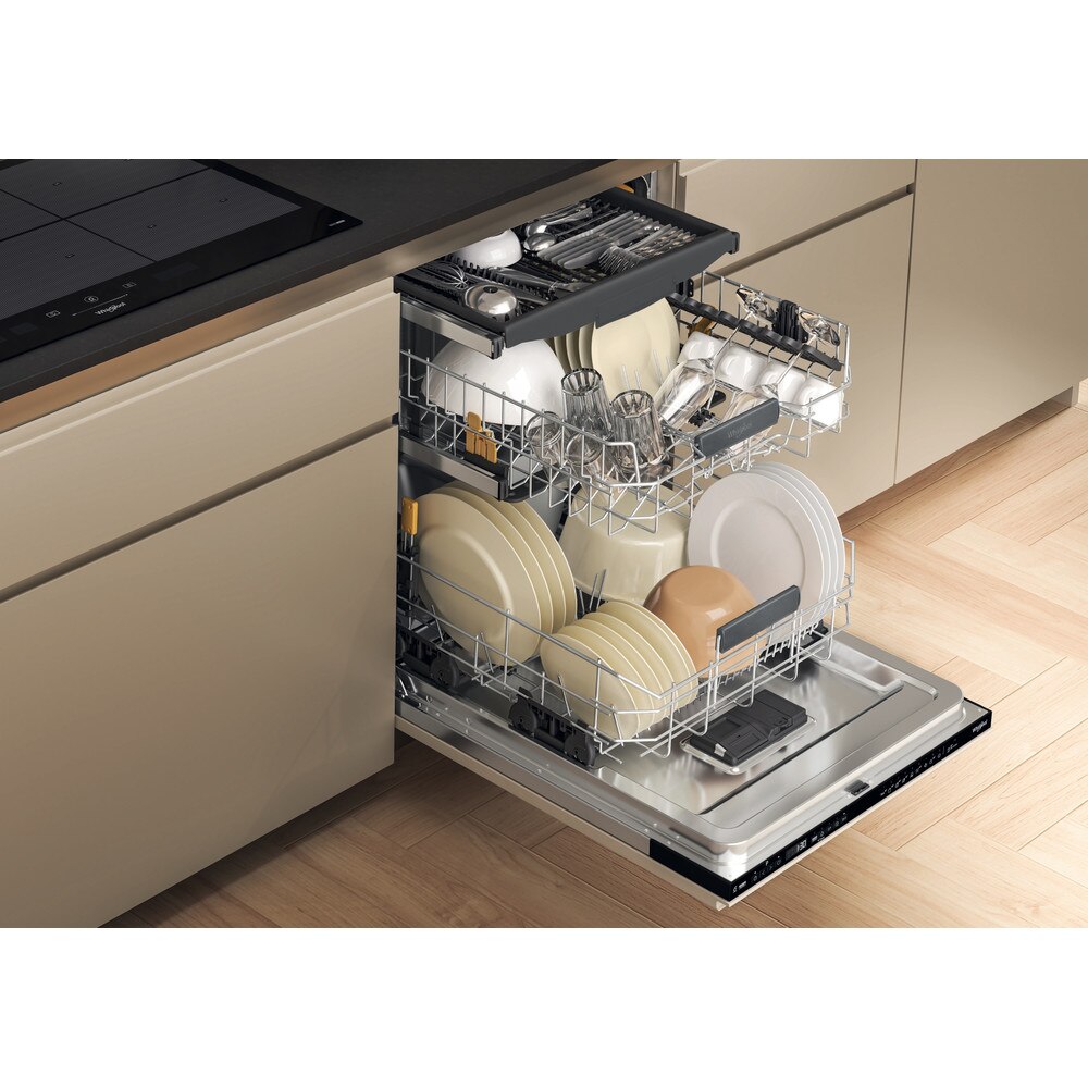 Masina de spalat vase Whirlpool, 60cm, 16 seturi, 10 programe, neagra
