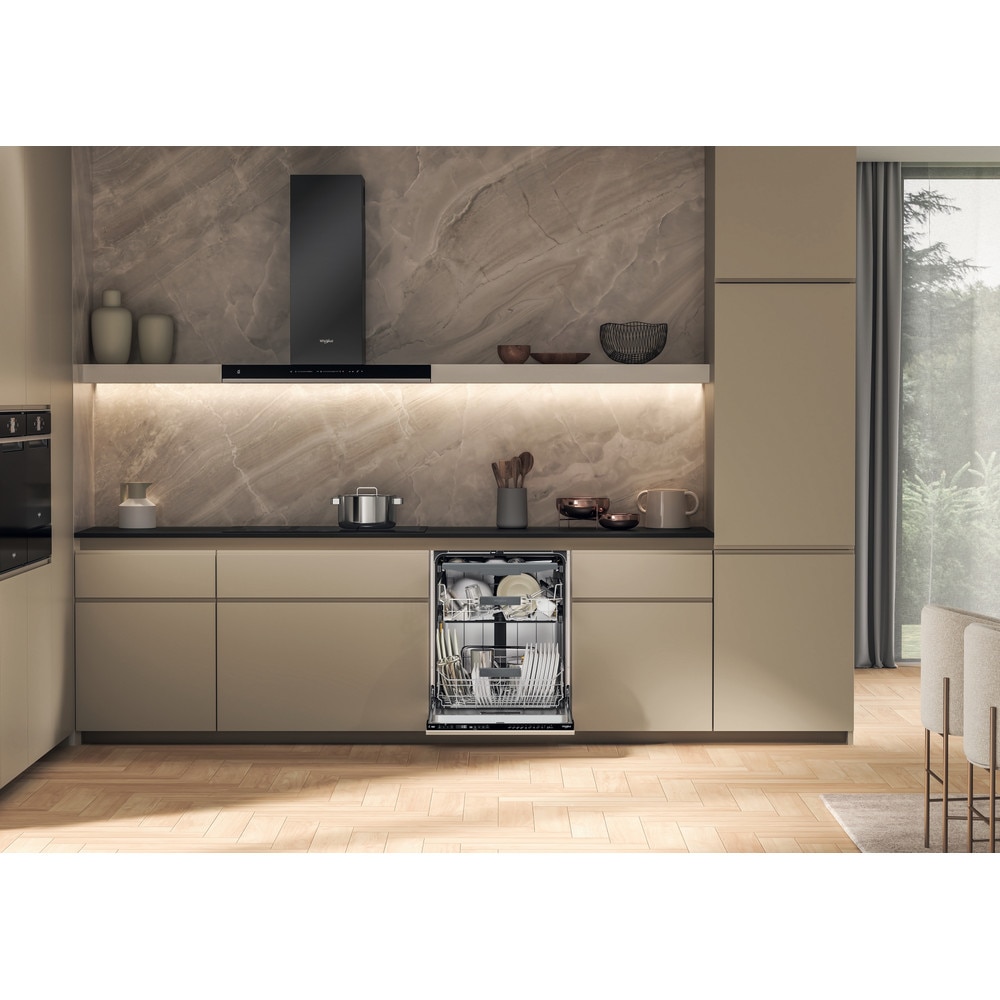 Masina de spalat vase Whirlpool, 60cm, 16 seturi, 10 programe, neagra