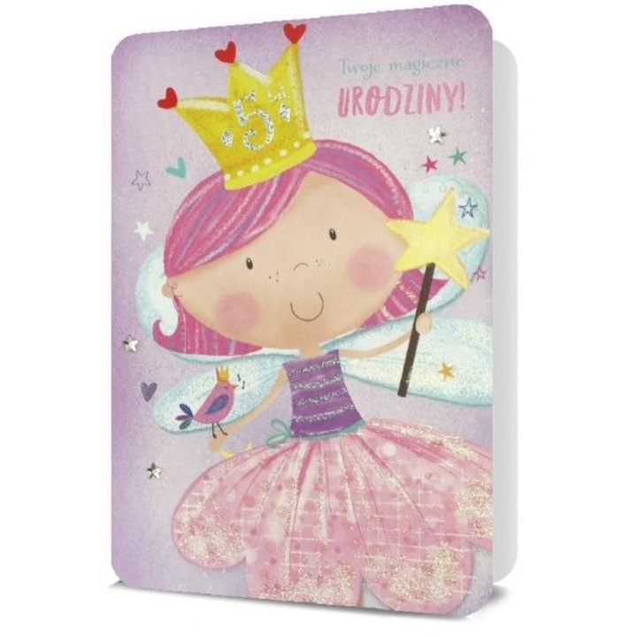 Felicitare B6 Pan Dragon, Urodziny, cu coperta si urari in interior