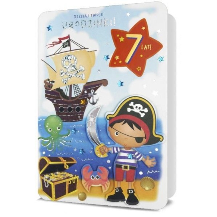 Felicitare B6 Pan Dragon, Urodziny, cu coperta si urari, 10x15cm