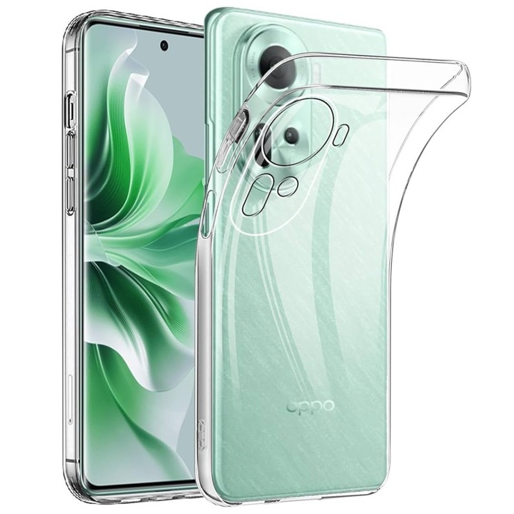Калъф за телефон, Flippy, Съвместим с Oppo Reno 10 5G/10 Pro 5G, TPU калъф, Защита на камерата, 1.5 мм, Прозрачен