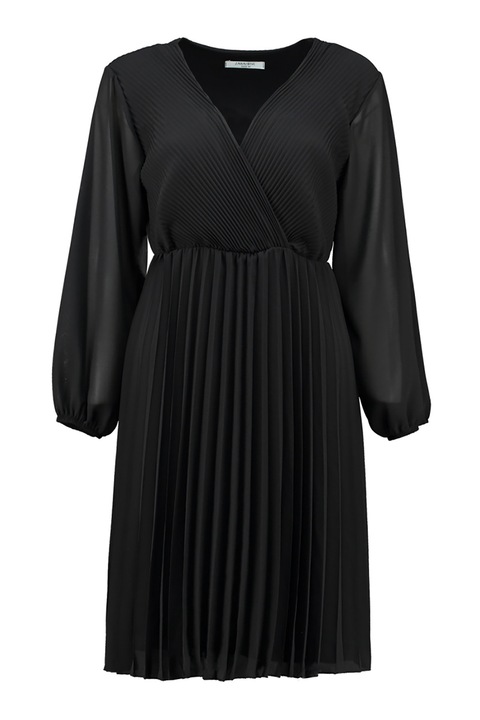 Zabaione, Rochie midi cu croiala in A, Negru, M