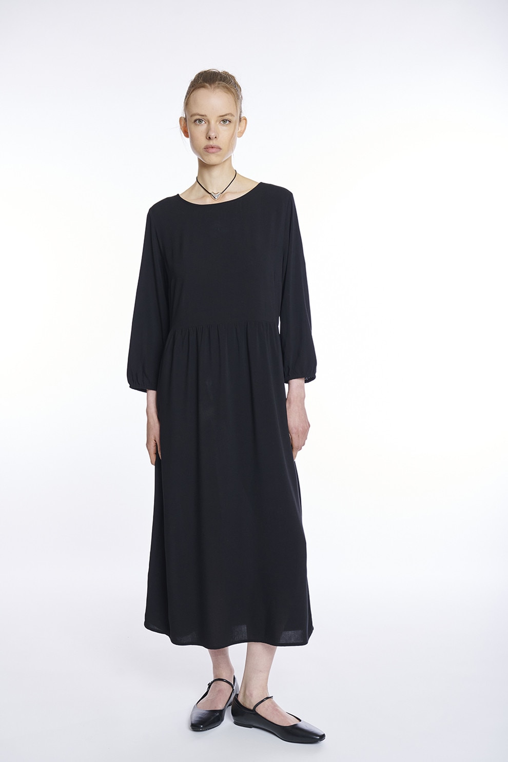 Z ONE by ZABAIONE,Rochie dreapta midi cu imprimeu tropical Palina