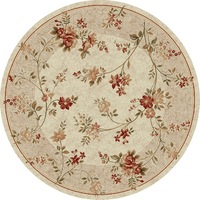 Covor Modern, Lotos 551, Crem / Bej, Rotund, 100x100 cm, 1800 gr/mp, 1x1 m. Bej,Crem 100 x 100