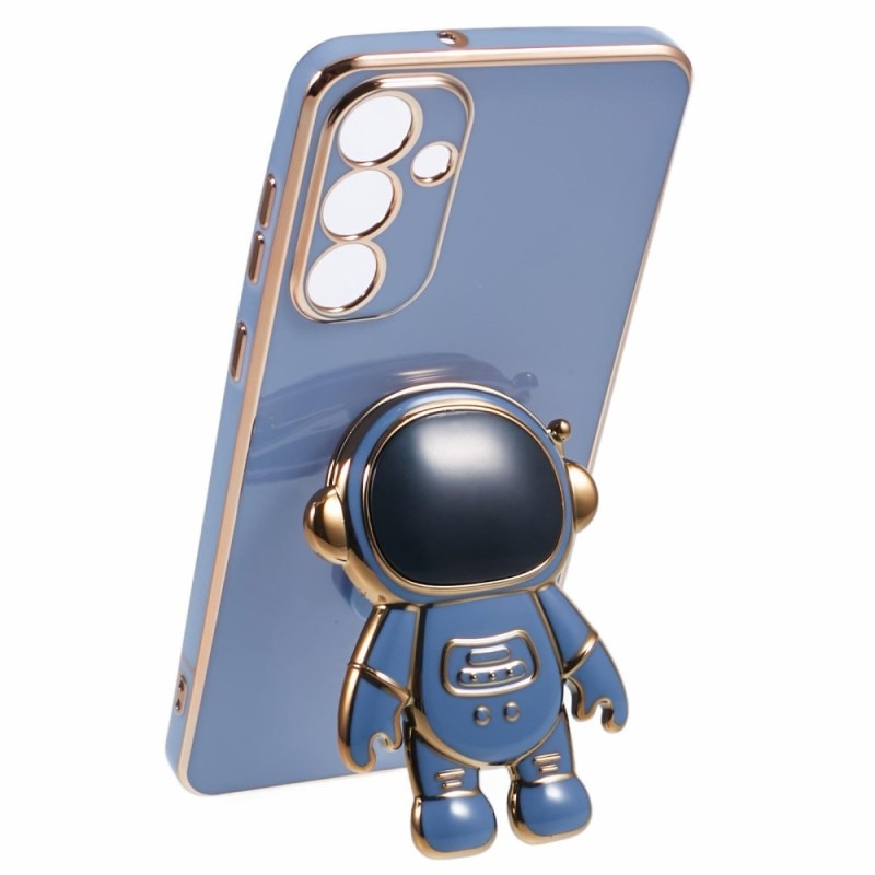 Husa Telefon 2in1, Flippy, Compatibila Samsung Galaxy S24 Ultra, Carcasa TPU cu Suport Inclus Tip Astronaut, Protectie Camere, Albastru