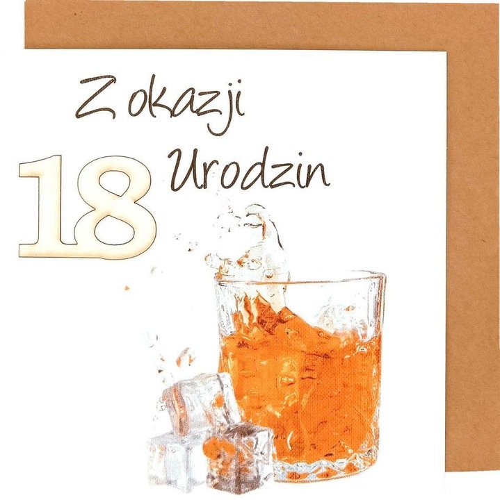 Felicitare de aniversare, Naem, 18 ani, umor, multicolor