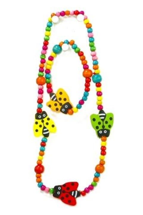 Set bijuterii dama, ABINO, colier si bratara, multicolor