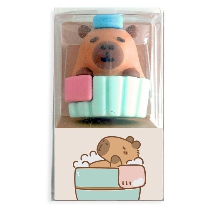 Radiere 3D Kapibara, DALPRINT, multicolor, ideala pentru scoala si birou