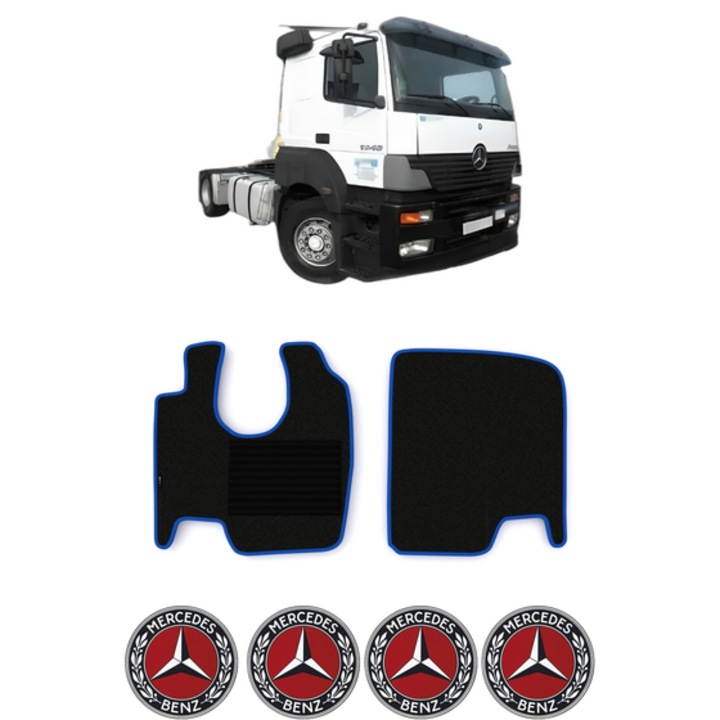 Set covorase Camion Tir MERCEDES-BENZ AXOR din 2002-2004, Auto, 4x Stickere auto cu MERCEDES-BENZ