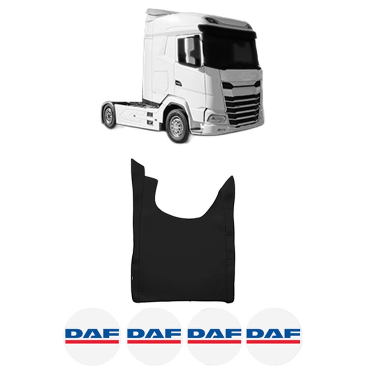 Covoras Camion Tir DAF XG+ din 2021, Auto, 4x Stickere auto cu DAF