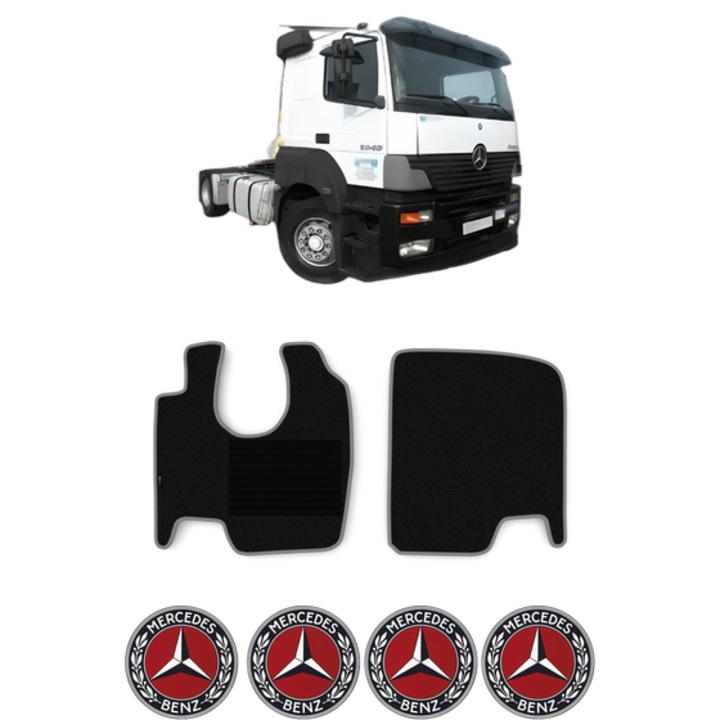 Set covorase Camion Tir MERCEDES-BENZ AXOR din 2002-2004, Auto, 4x Stickere auto cu MERCEDES-BENZ