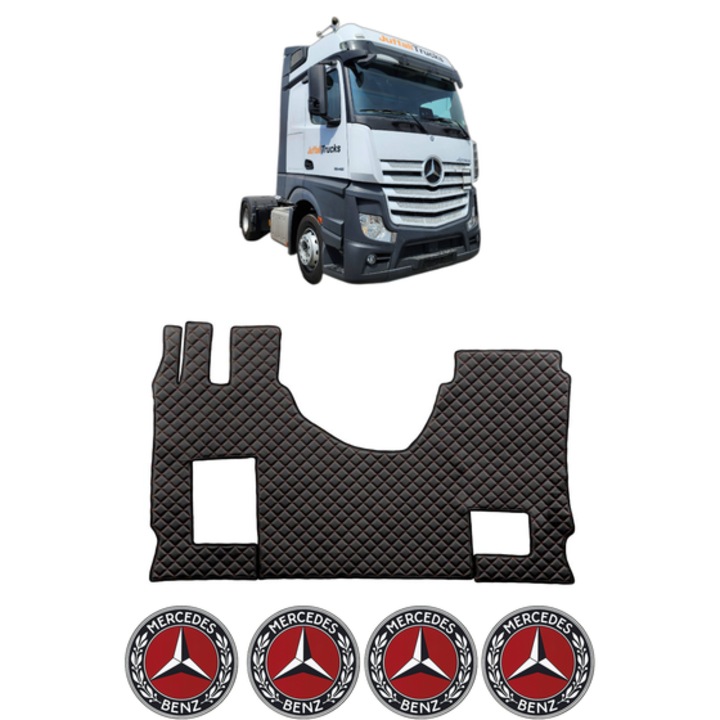 Set covorase Camion Tir MERCEDES-BENZ ACTROS MP4 / MP5 din 2011-2024, Auto, 4x Stickere auto cu MERCEDES-BENZ