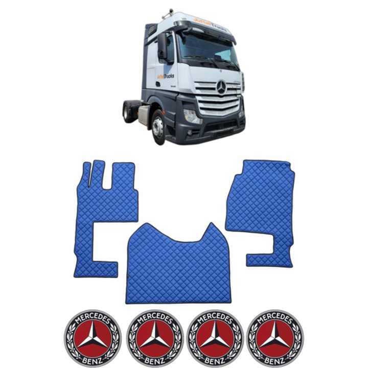 Set covorase Camion Tir MERCEDES-BENZ ACTROS MP4 / MP5 din 2011-2024, Auto, 4x Stickere auto cu MERCEDES-BENZ