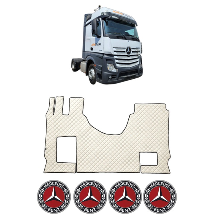 Set covorase Camion Tir MERCEDES-BENZ ACTROS MP4 / MP5 din 2011-2024, Auto, 4x Stickere auto cu MERCEDES-BENZ