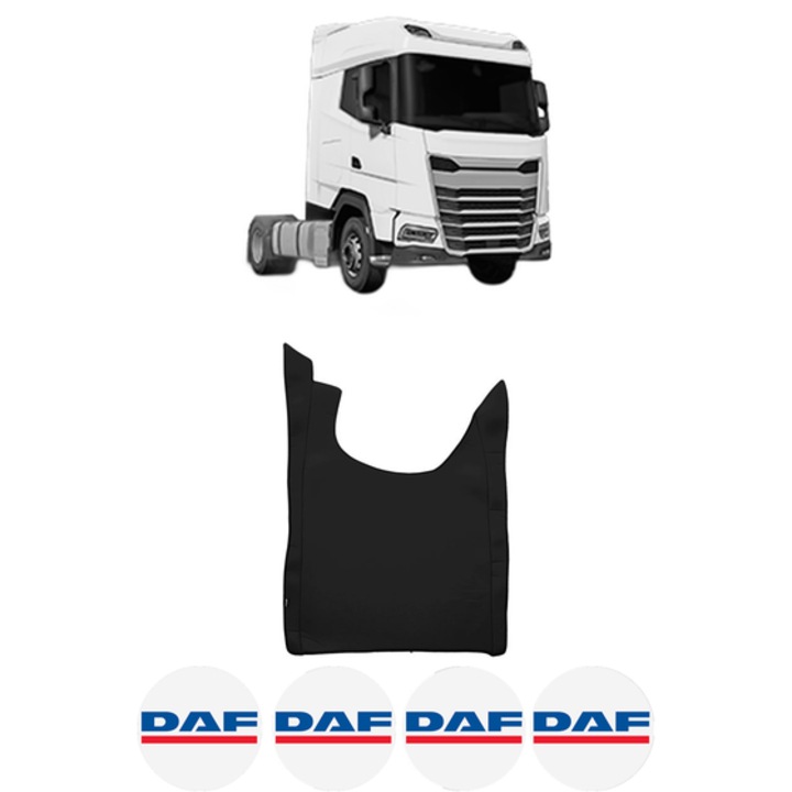 Covoras Camion Tir DAF XG din 2021, Auto, 4x Stickere auto cu DAF