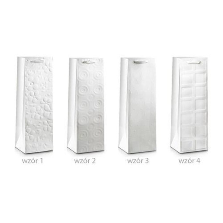 Torba prezentare Lux, Pan Dragon, alb, 36x12x10cm