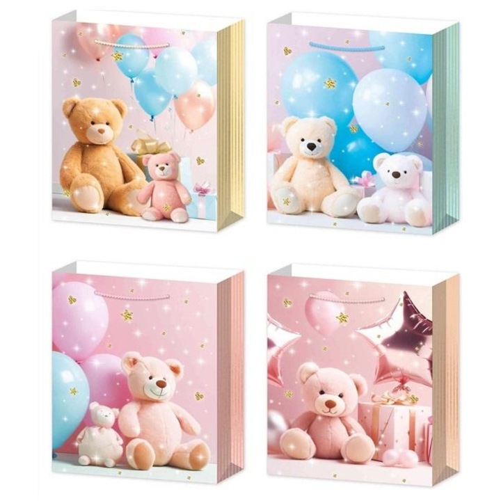 Подаръчна торба L W&K, 31x12x40см, микс от модели
