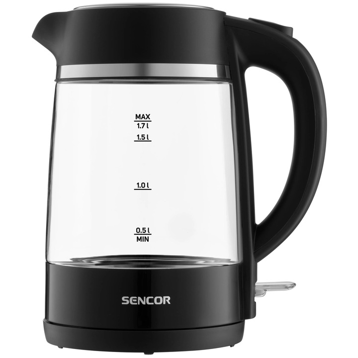 Fierbator Sencor SWK2711BK 2200W 1.7L sticla, 360°